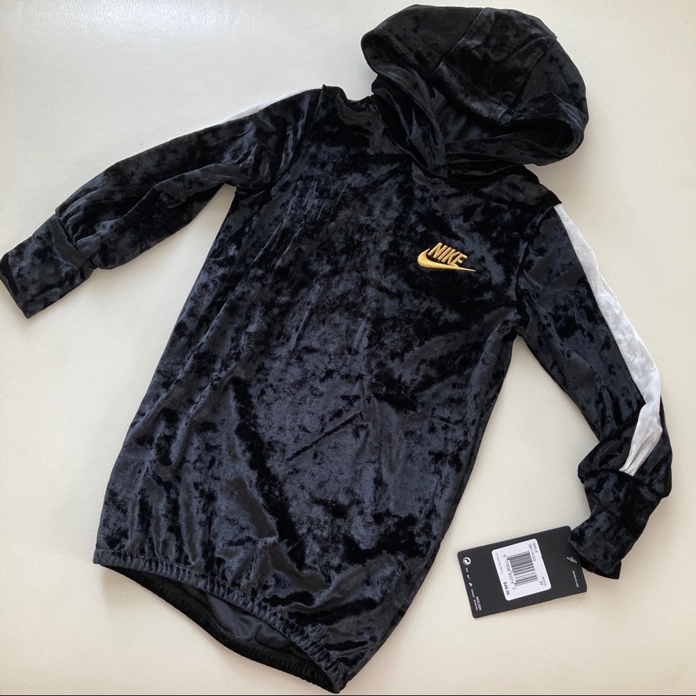 Nike Velour Hoodie Dress 2095 - Picture 3 of 8
